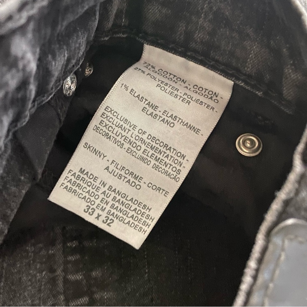 Denim Levi’s straight cut jeans size 33X32 - Picture 7 of 9